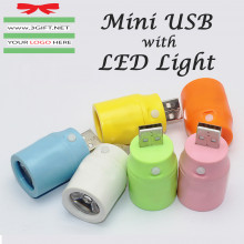 Mini USB with Led Light 
